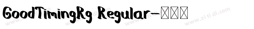 GoodTimingRg Regular字体转换